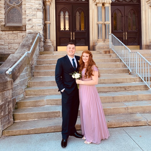 mauve pink bridesmaid dresses